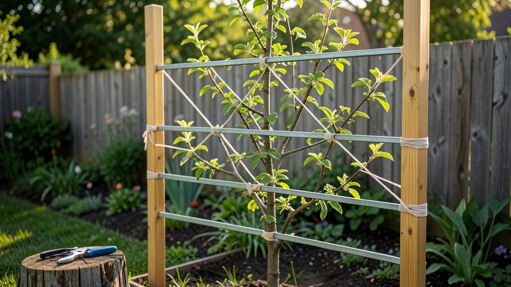 Apple Tree Trellis Systems: Space-Saving Support for Heavy Canopies