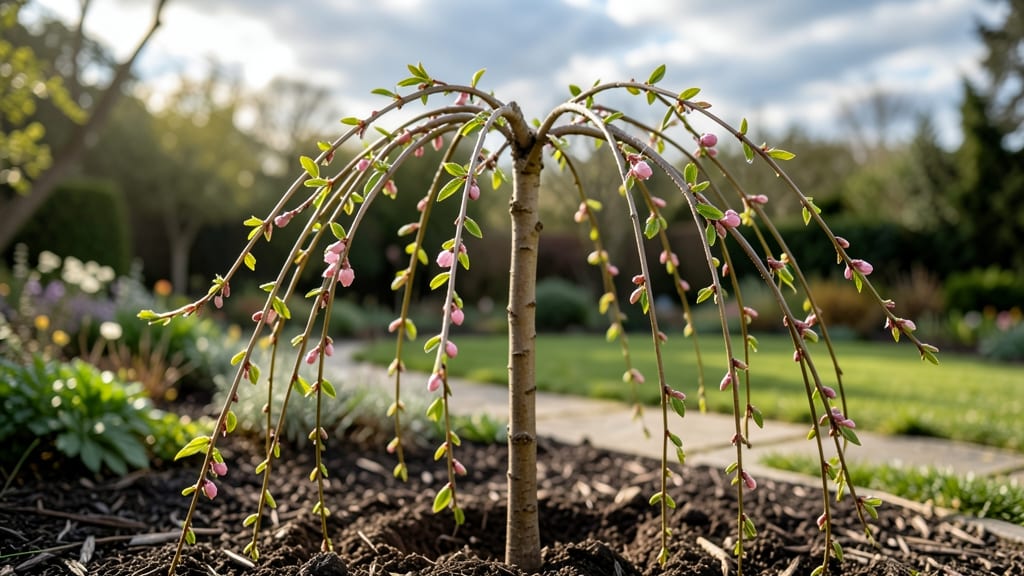 Weeping Cherry Tree Sapling: Dormant Season Pruning for Graceful Year-Round Shape