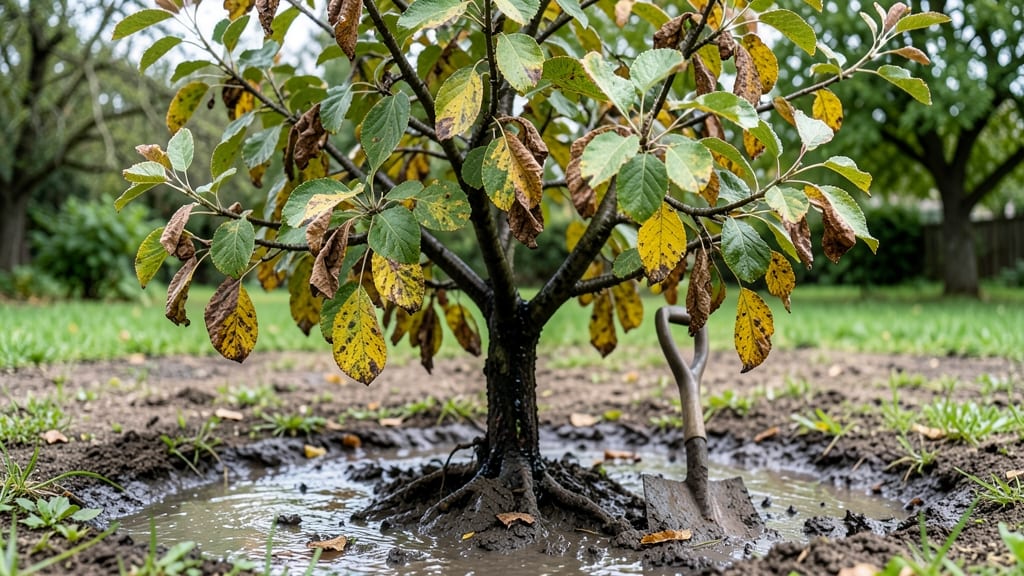 Apple Tree Overwatering: Yellowing Leaves and Root Rot Rescue