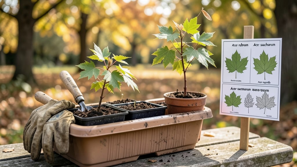 Maple Tree Seedling Identification: Leaf Shape and Bud Clusters Revealed