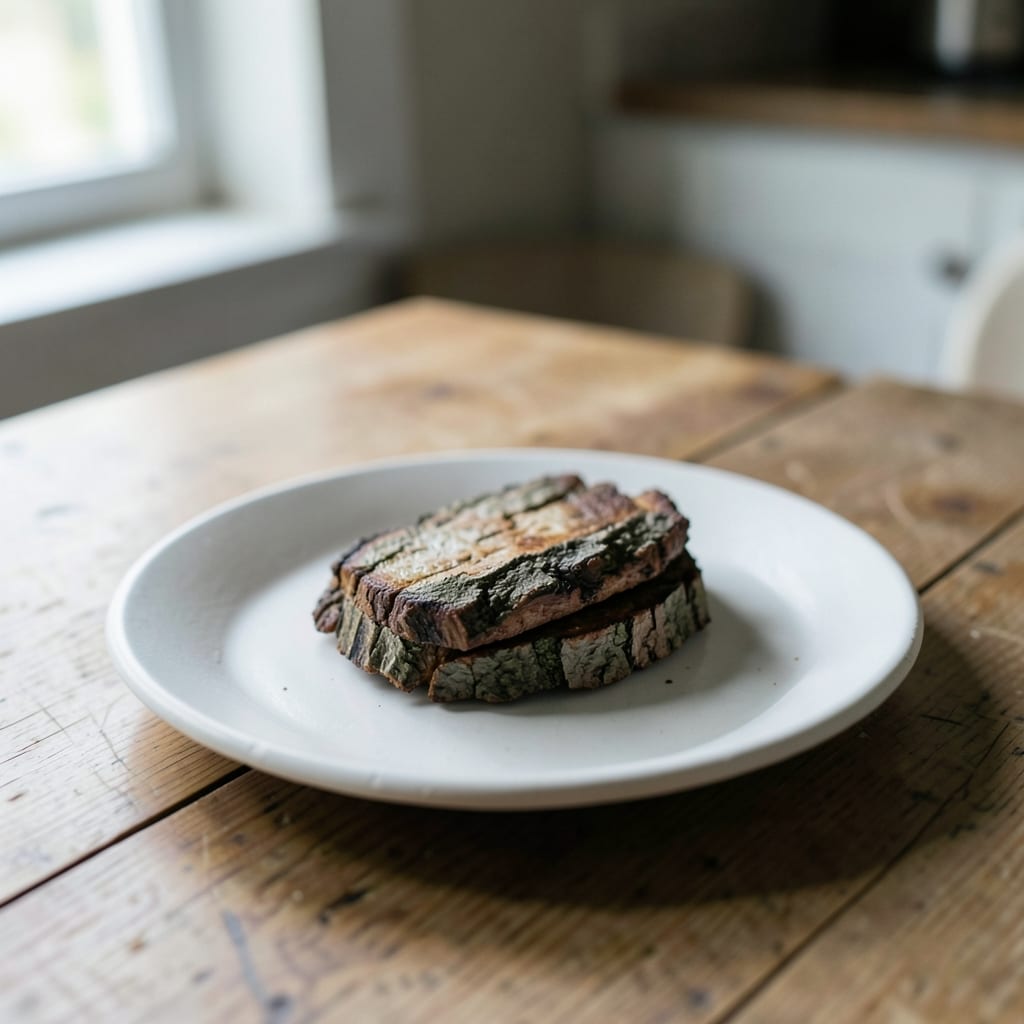 The dish as the corrected method produces it
