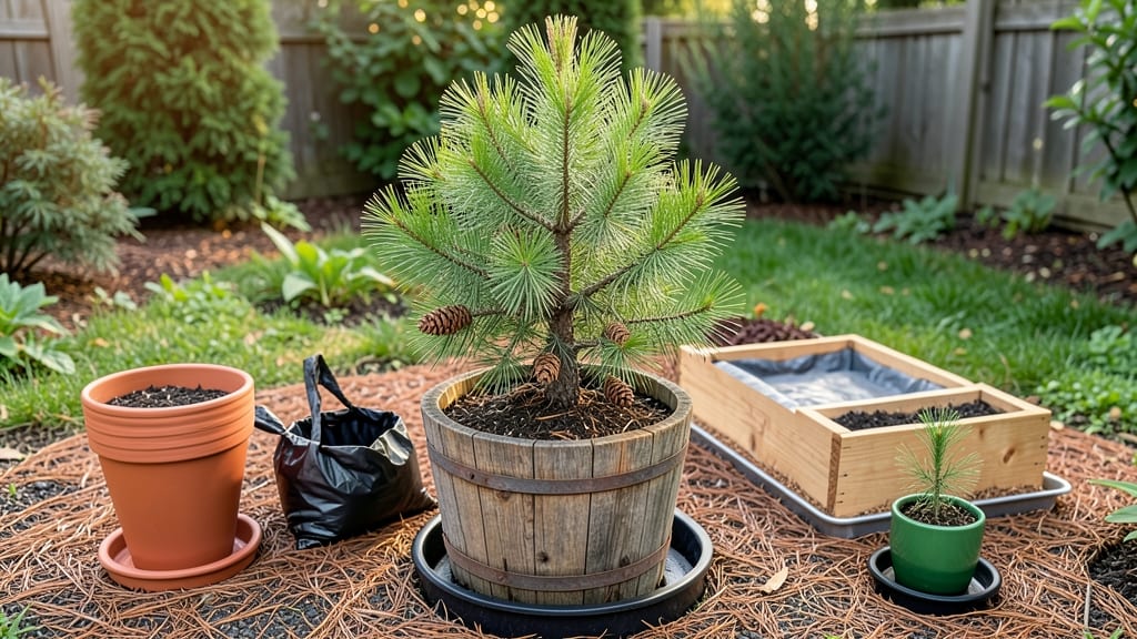 Pine Tree Planters: Bold Vertical Gardens for Small Spaces