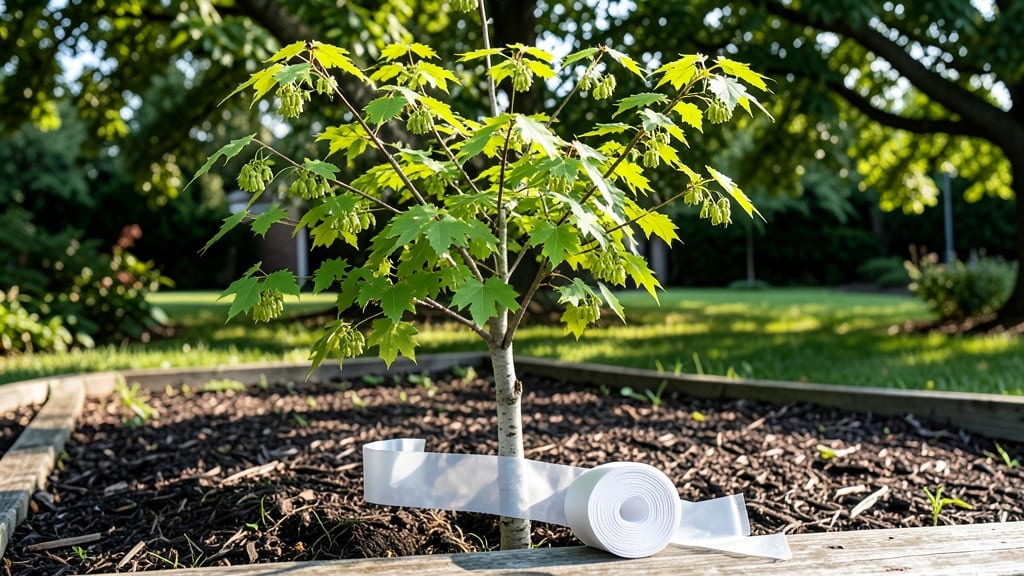 White Tree Wrap: Fungal Blight Defense Using Natural Copper Fungicide