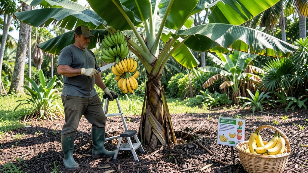Florida Banana Tree Picking: Fruit Ripeness Stages & Harvesting Timeline